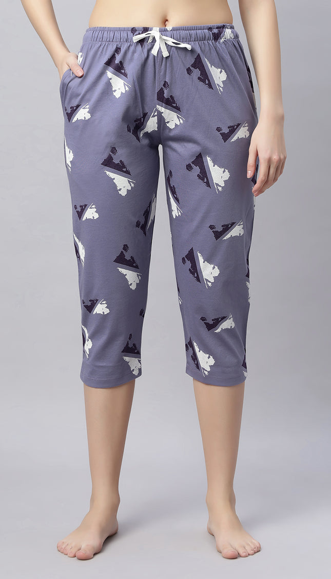 Womens Cotton Printed Night Suit Set
