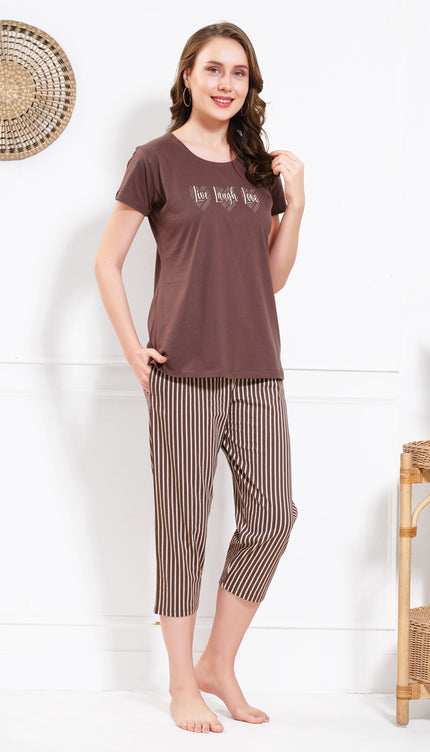 Women’s Cotton Printed Night Suit Set