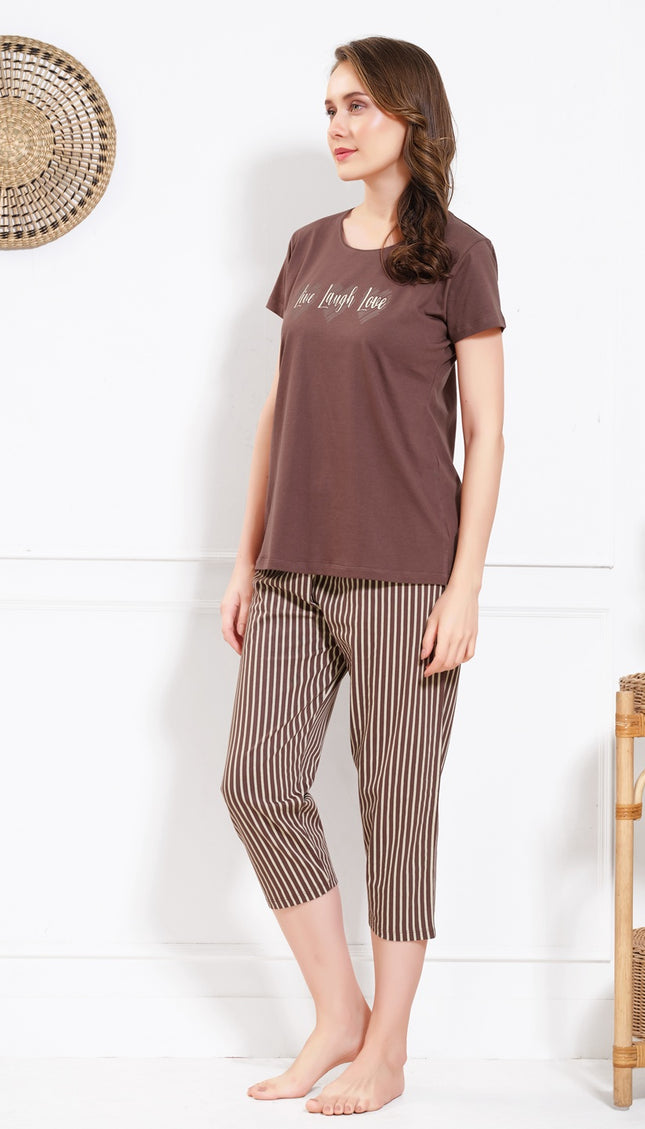 Women’s Cotton Printed Night Suit Set