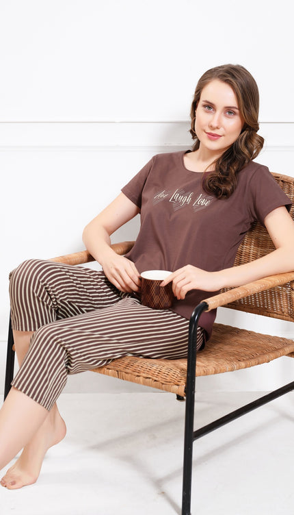 Women’s Cotton Printed Night Suit Set