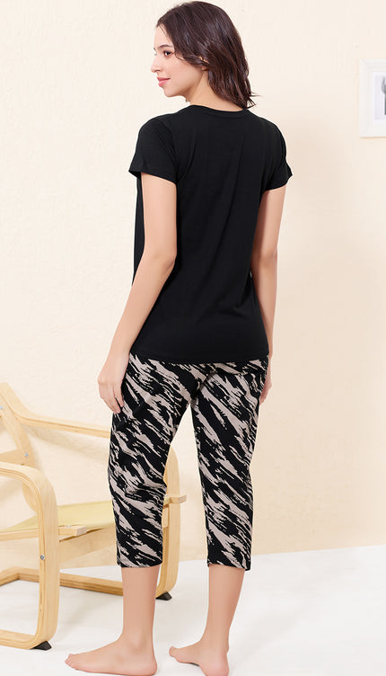Womens Cotton Printed Night Suit Set