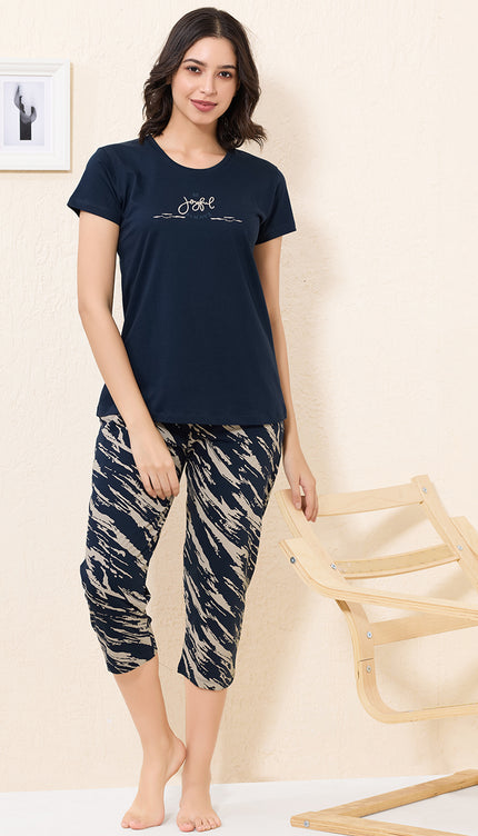 Womens Cotton Printed Night Suit Set