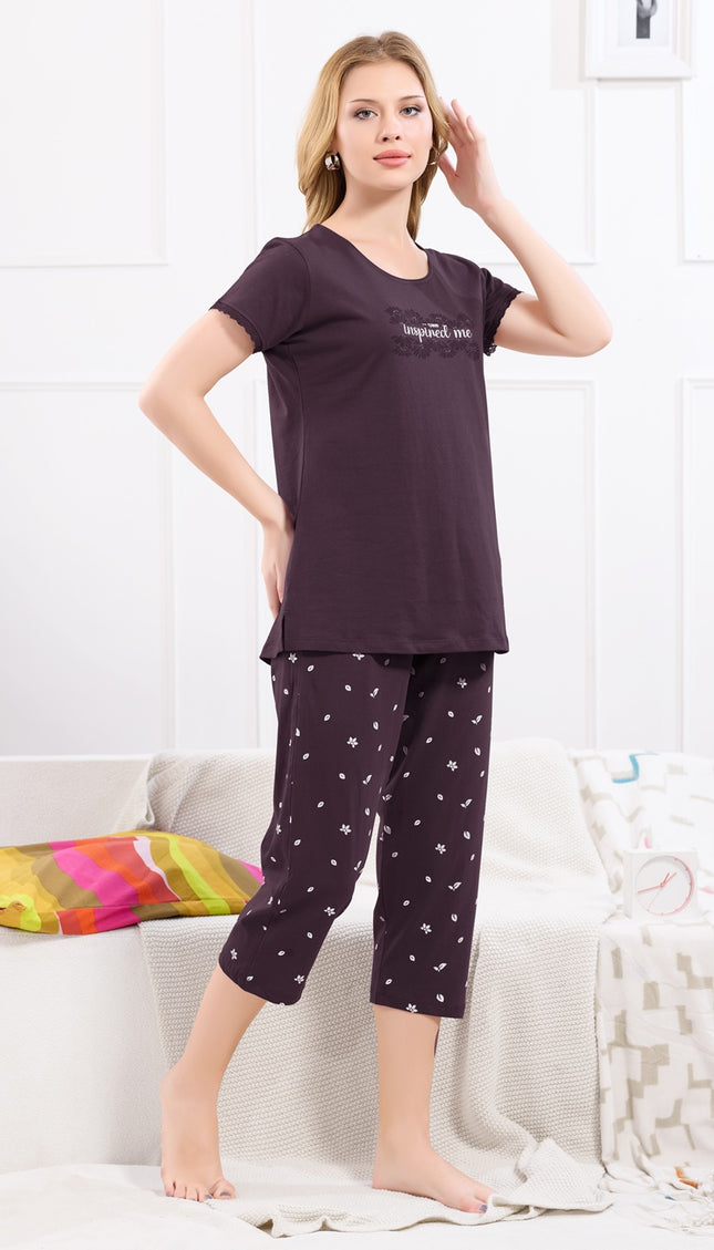Womens Cotton Printed Night Suit Set