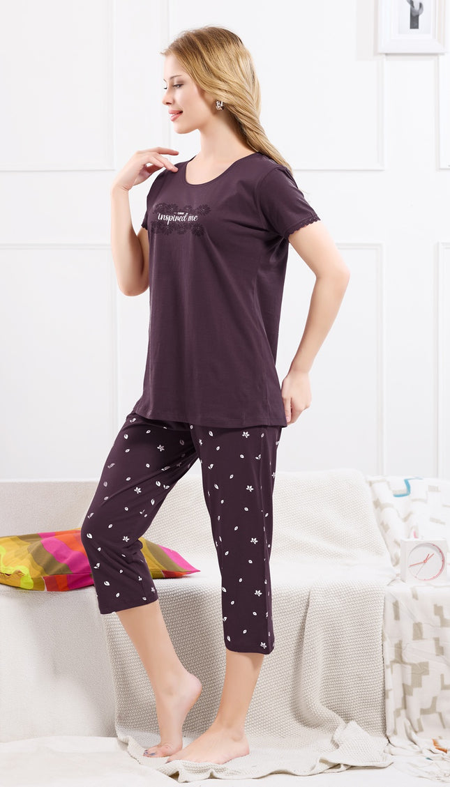 Womens Cotton Printed Night Suit Set