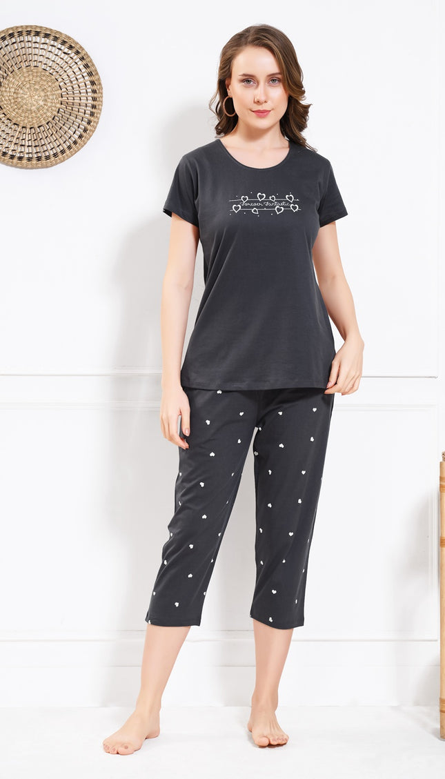 Women’s Cotton Printed Night Suit Set