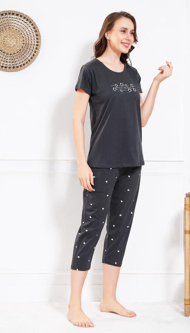 Women’s Cotton Printed Night Suit Set