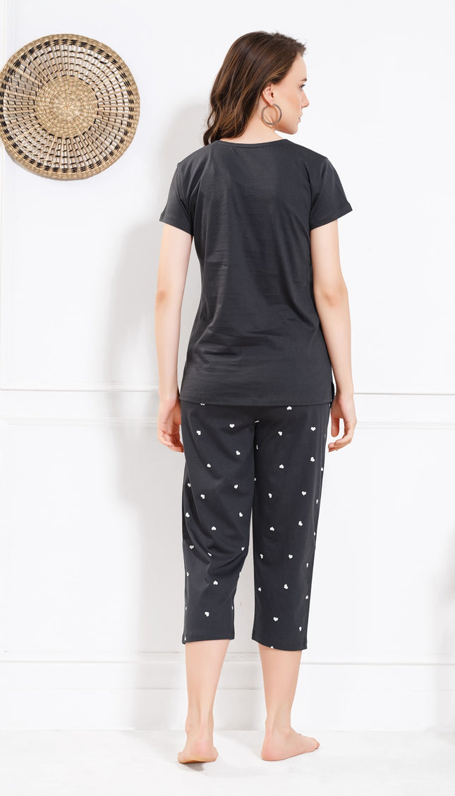 Women’s Cotton Printed Night Suit Set