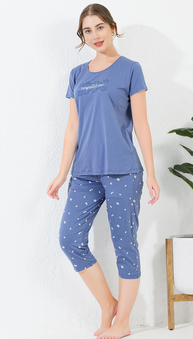 Women’s Cotton Printed Night Suit Set