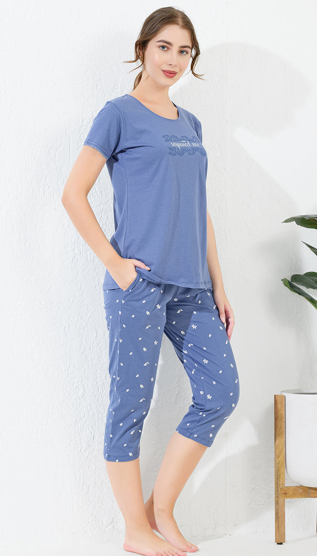 Women’s Cotton Printed Night Suit Set