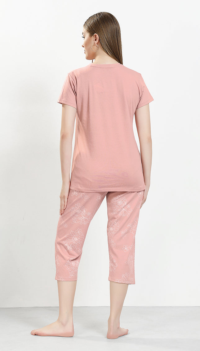 Women’s Cotton Printed Night Suit Set