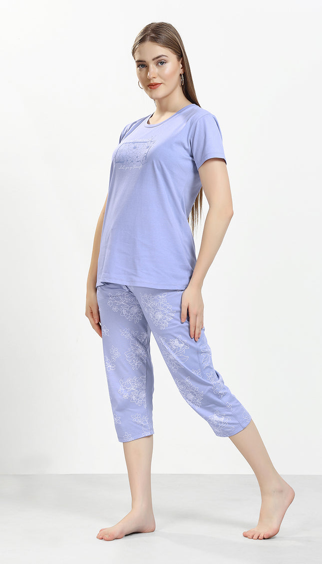 Women’s Cotton Printed Night Suit Set