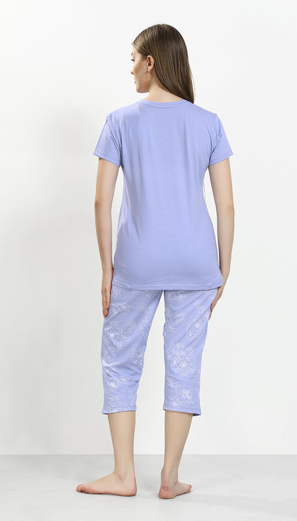 Women’s Cotton Printed Night Suit Set