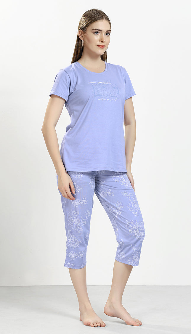 Women’s Cotton Printed Night Suit Set