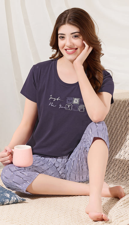 Women’s Cotton Printed Night Suit Set