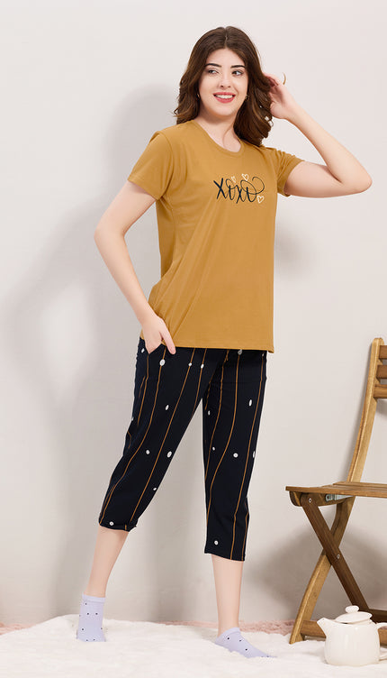 Women's Cotton Printed Night Suit Set