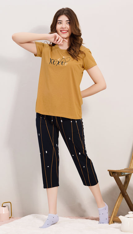 Women's Cotton Printed Night Suit Set
