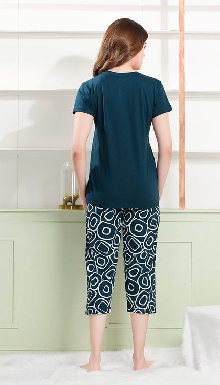 Women's Cotton Printed Night Suit Set