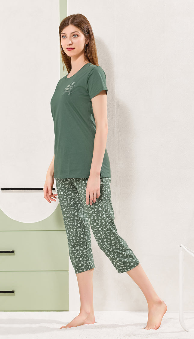 Women’s Cotton Printed Night Suit Set