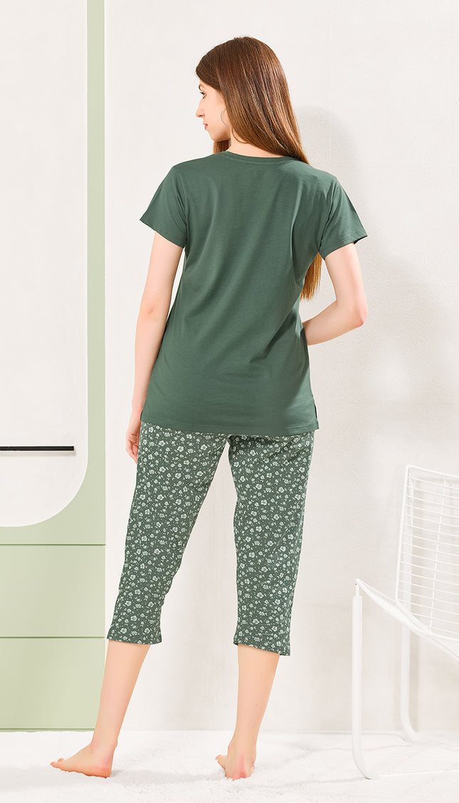 Women’s Cotton Printed Night Suit Set
