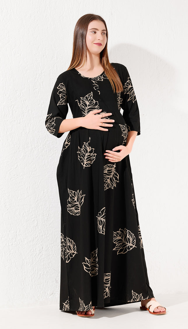 Women's Cotton Maternity & Feeding Nighty