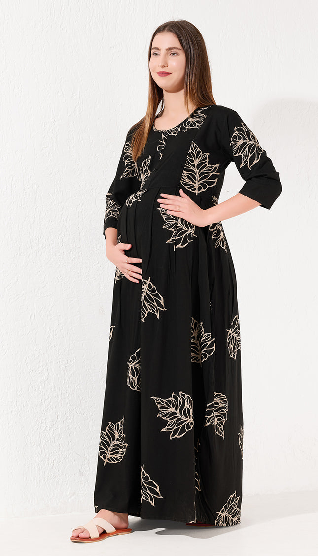 Women's Cotton Maternity & Feeding Nighty