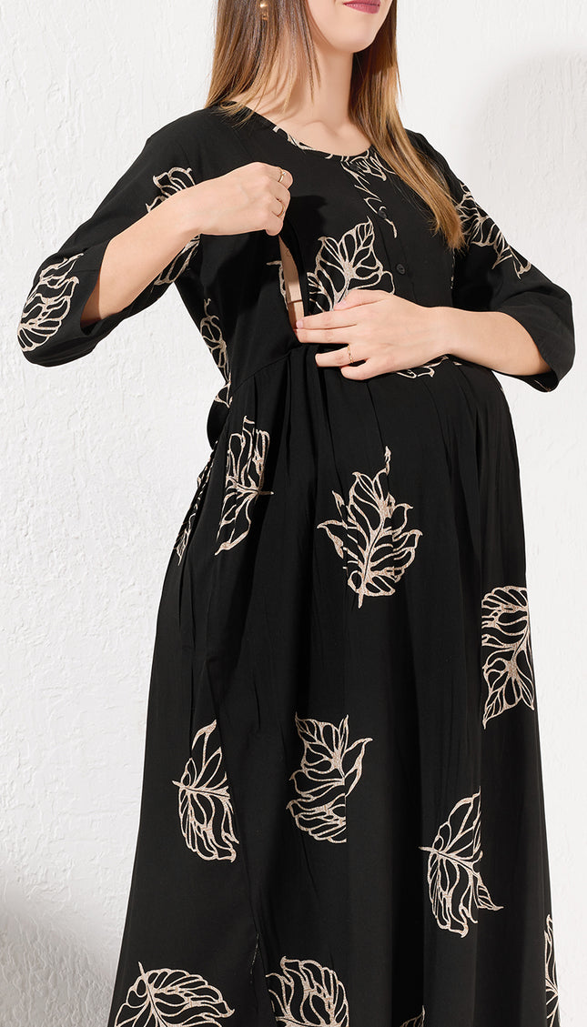 Women's Cotton Maternity & Feeding Nighty