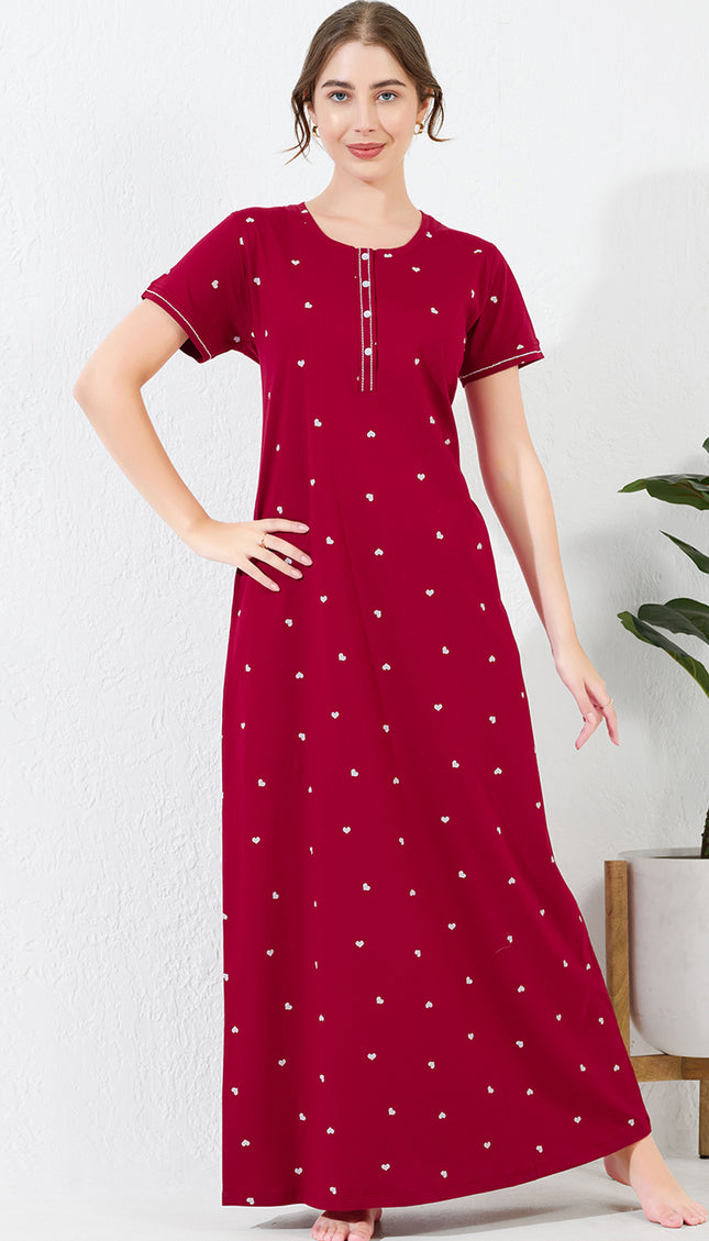 Women's Cotton Maternity & Feeding Nighty