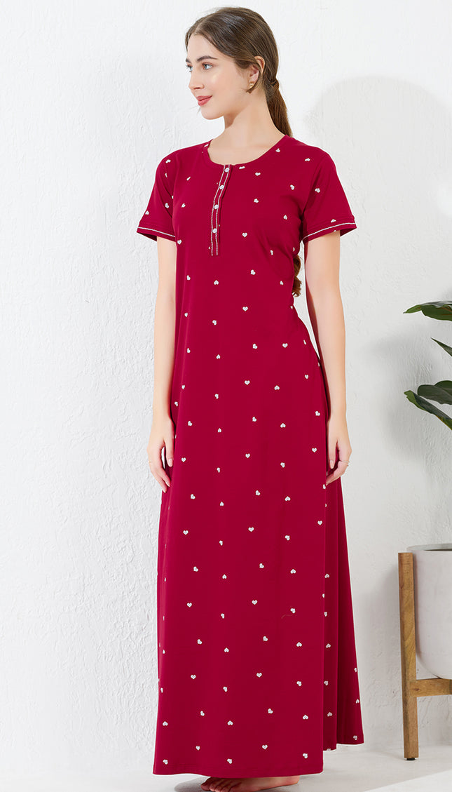 Women's Cotton Maternity & Feeding Nighty