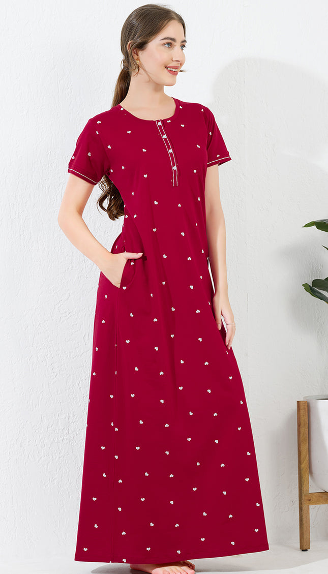 Women's Cotton Maternity & Feeding Nighty