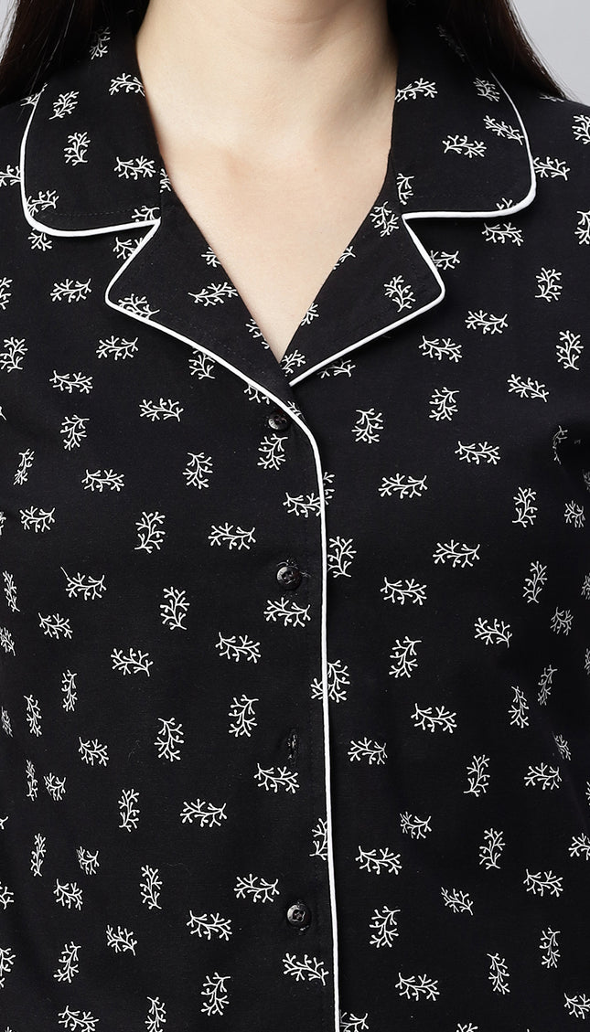 Womens Cotton Night Suit Set