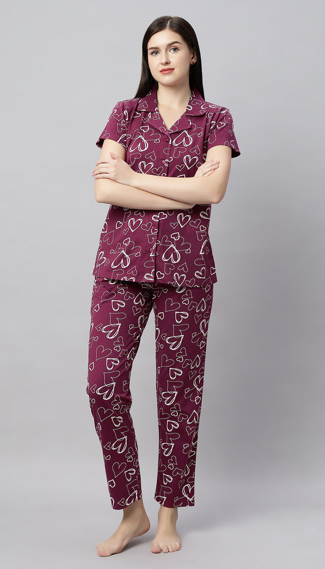 Womens Cotton Night Suit Set