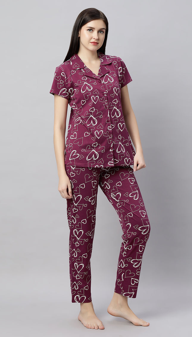 Womens Cotton Night Suit Set