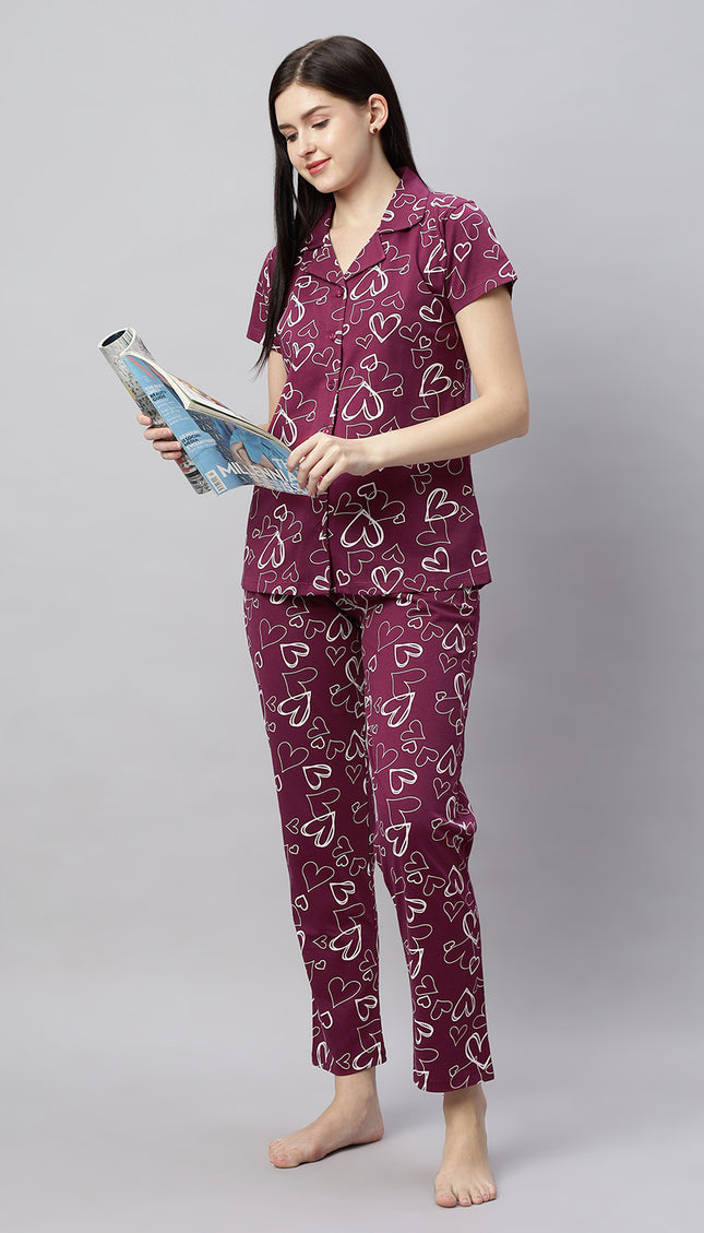 Womens Cotton Night Suit Set