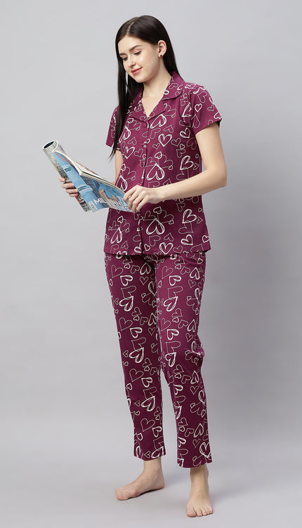 Womens Cotton Night Suit Set