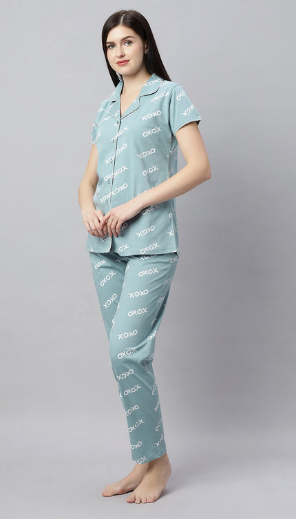 Womens Cotton Night Suit Set