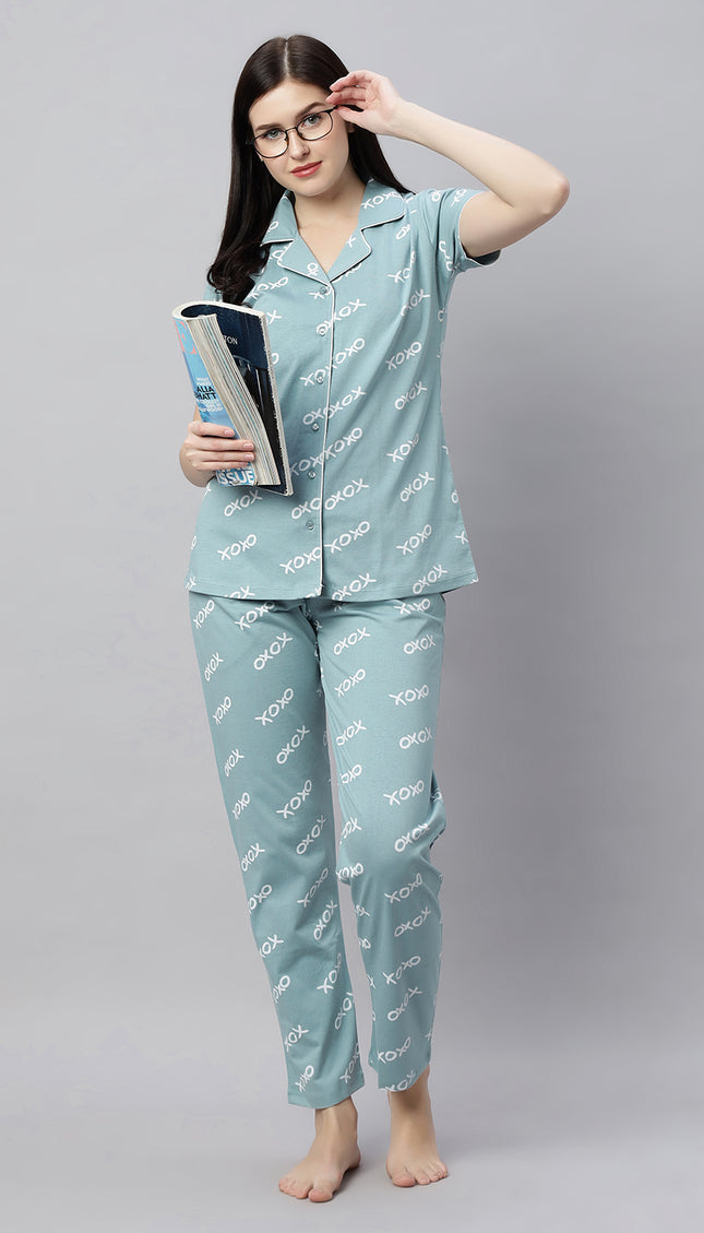 Womens Cotton Night Suit Set