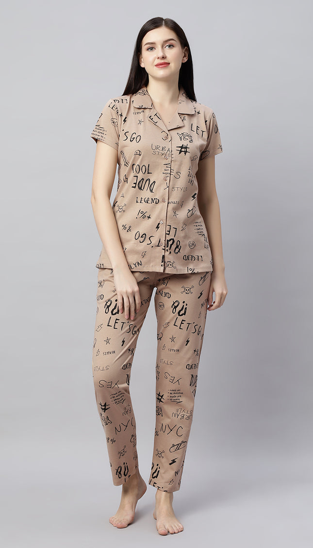 Womens Cotton Night Suit Set