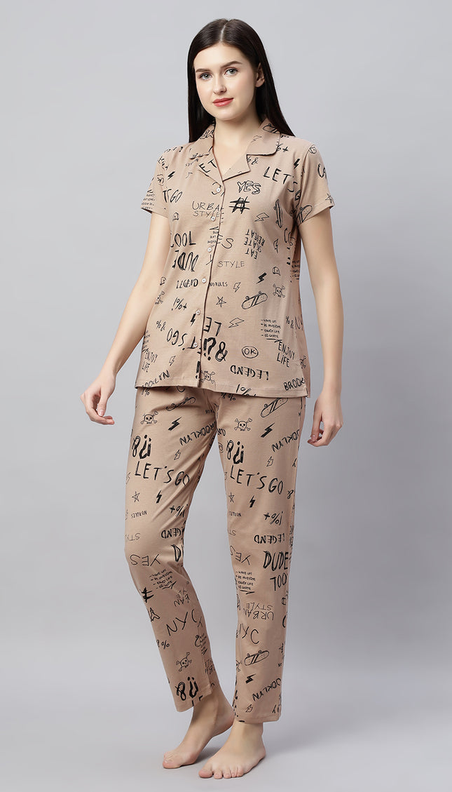 Womens Cotton Night Suit Set