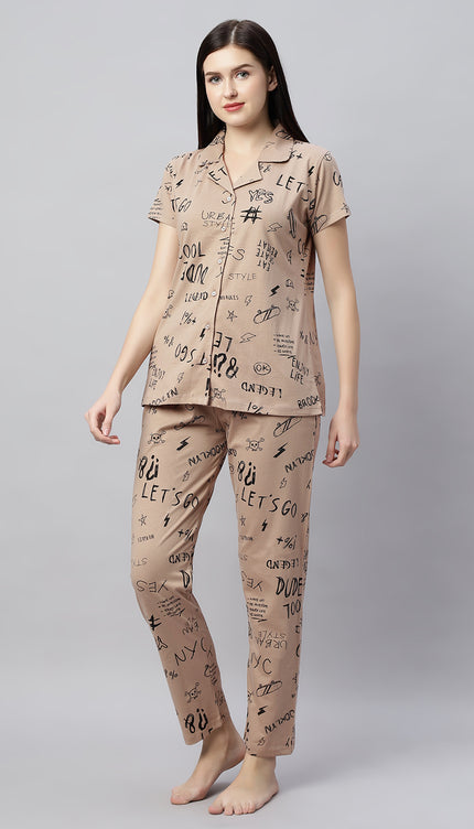 Womens Cotton Night Suit Set