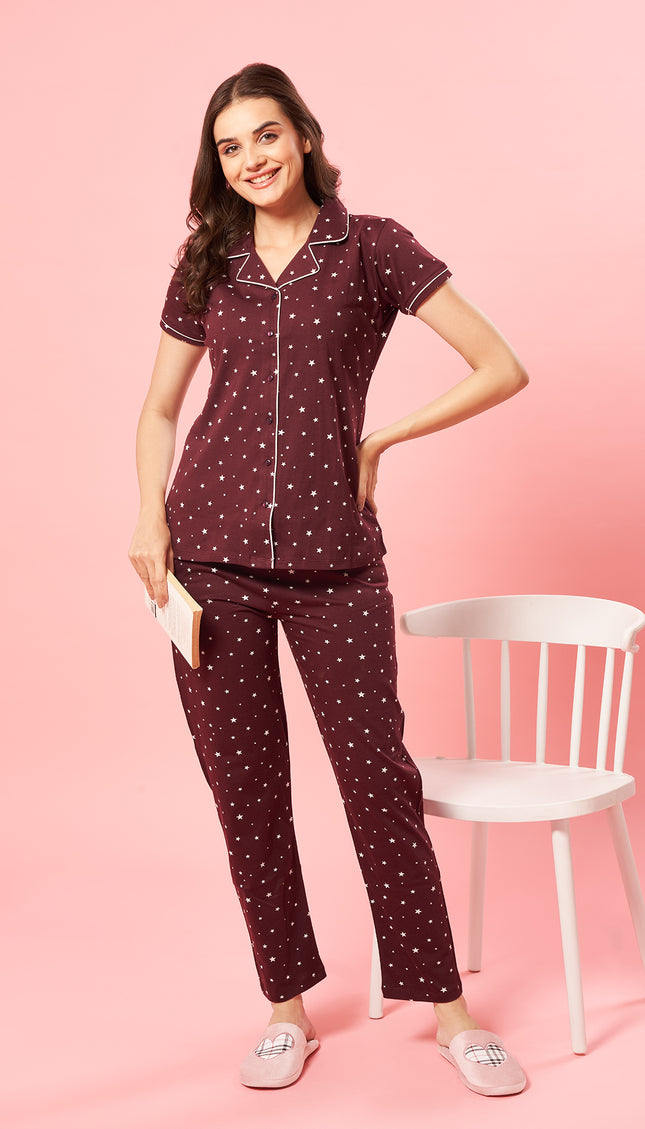 Womens Cotton Night Suit Set