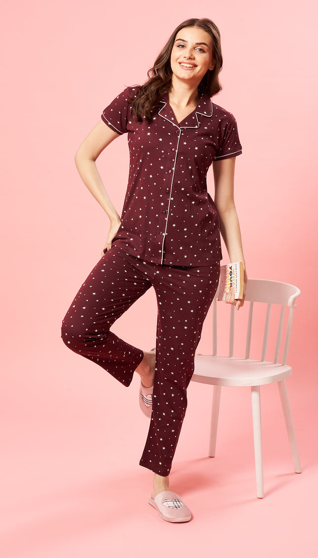 Womens Cotton Night Suit Set