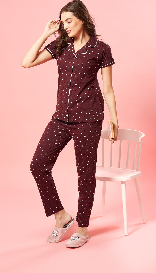Womens Cotton Night Suit Set