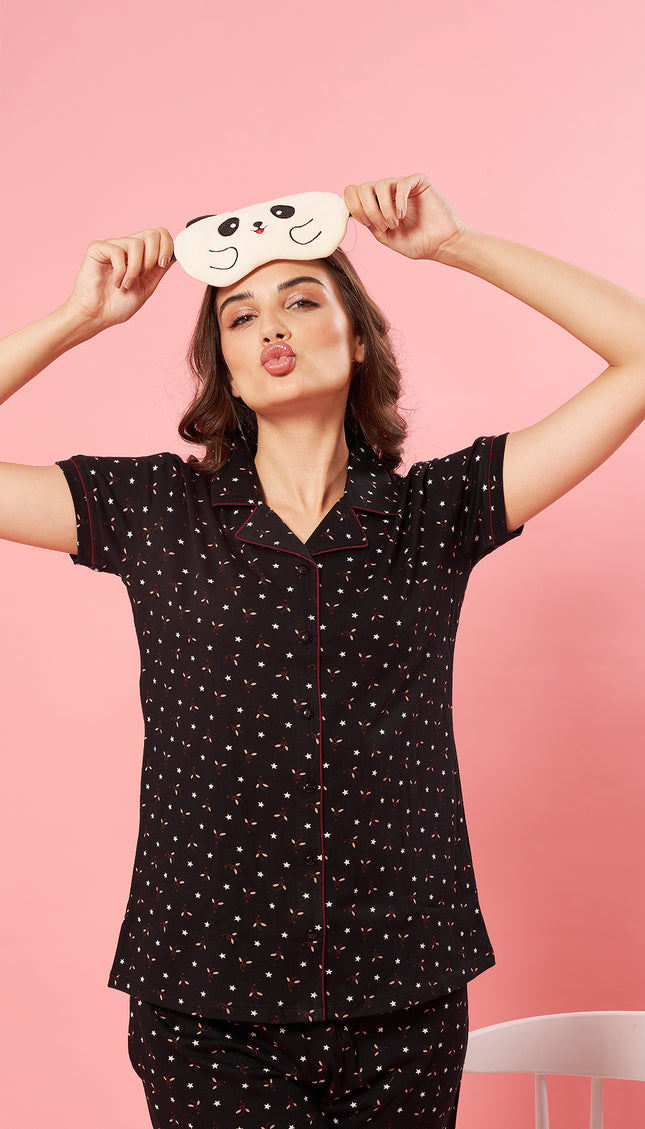 Womens Cotton Night Suit Set