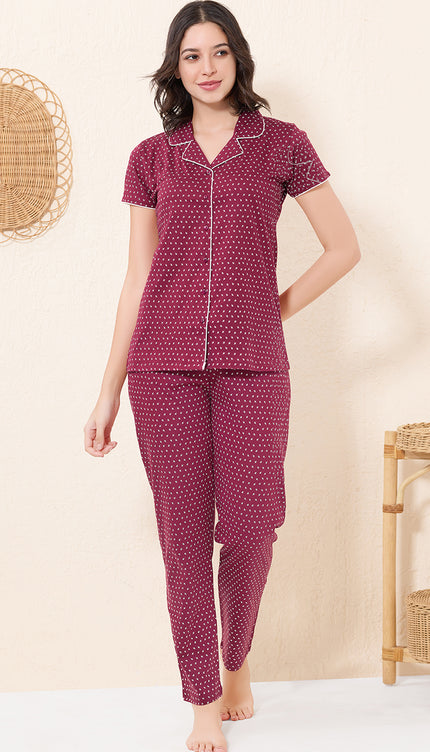Womens Cotton Night Suit Set
