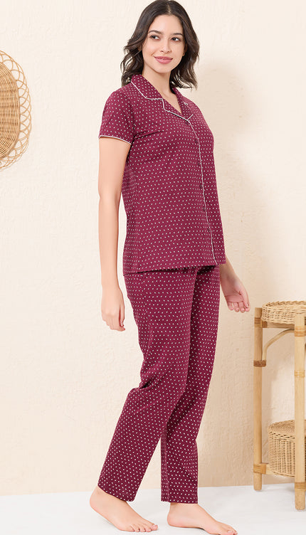 Womens Cotton Night Suit Set