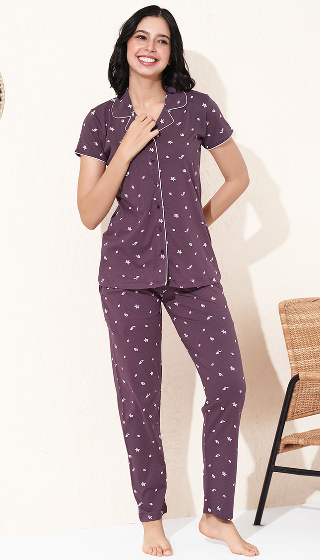 Womens Cotton Night Suit Set