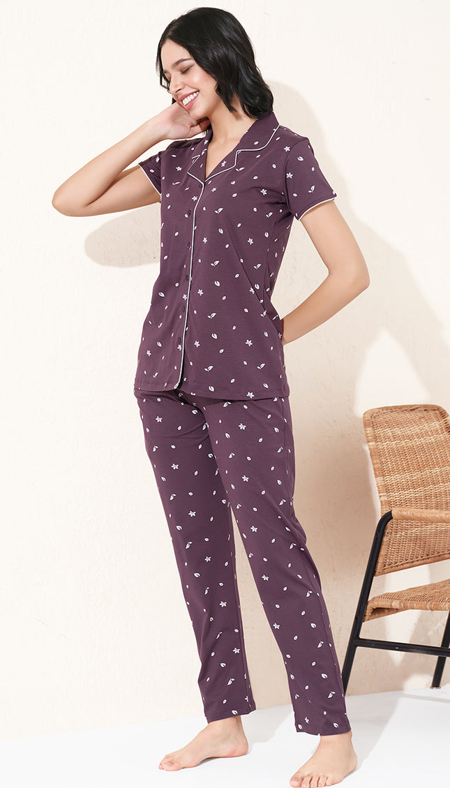 Womens Cotton Night Suit Set