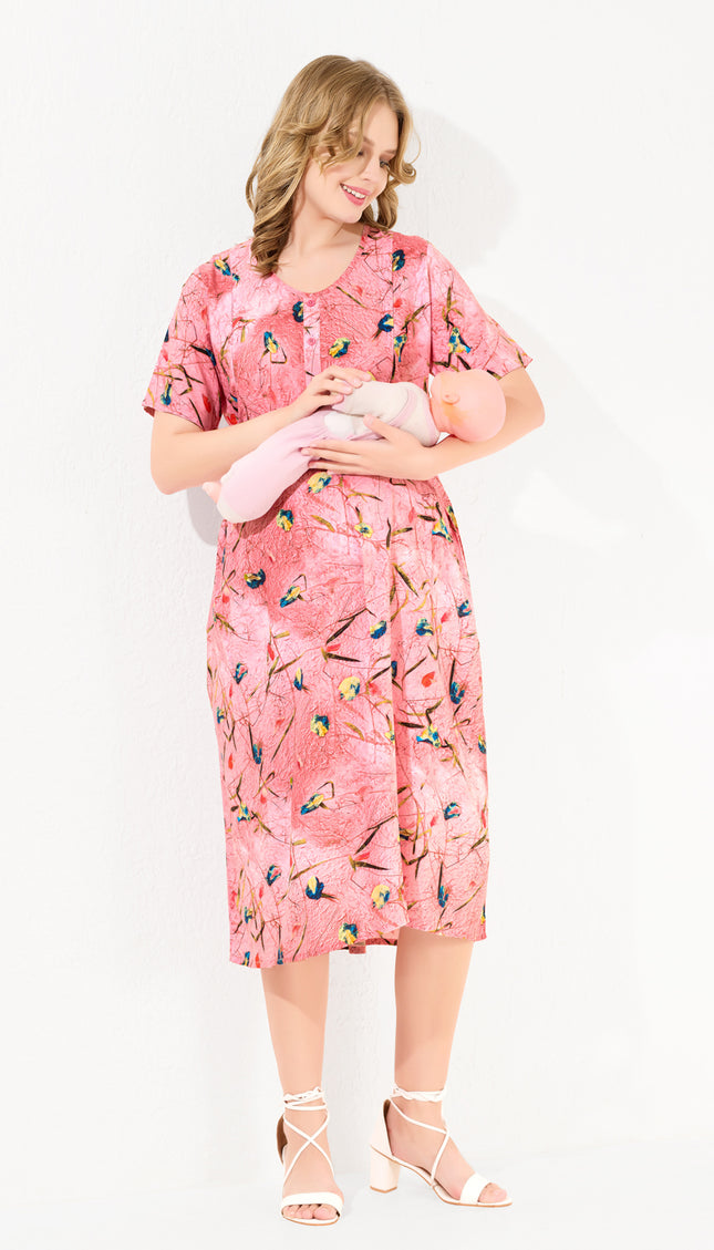 Womens Maternity Short Nighty | Comfortable & Breathable