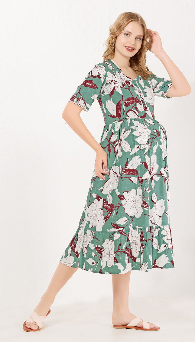 Womens Maternity Short Nighty | Comfortable & Breathable