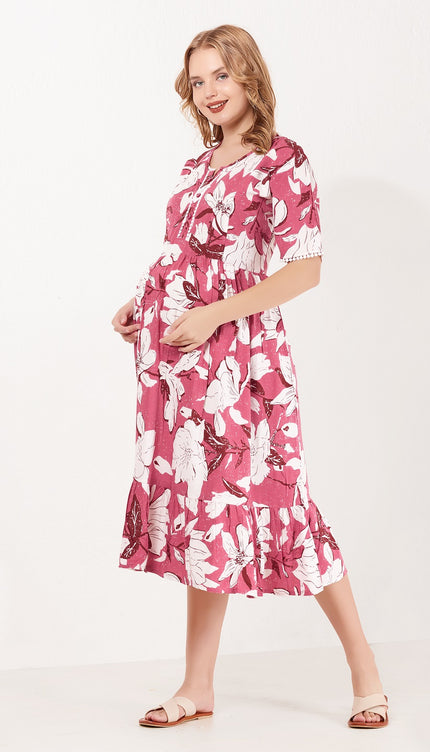 Womens Maternity Short Nighty | Comfortable & Breathable